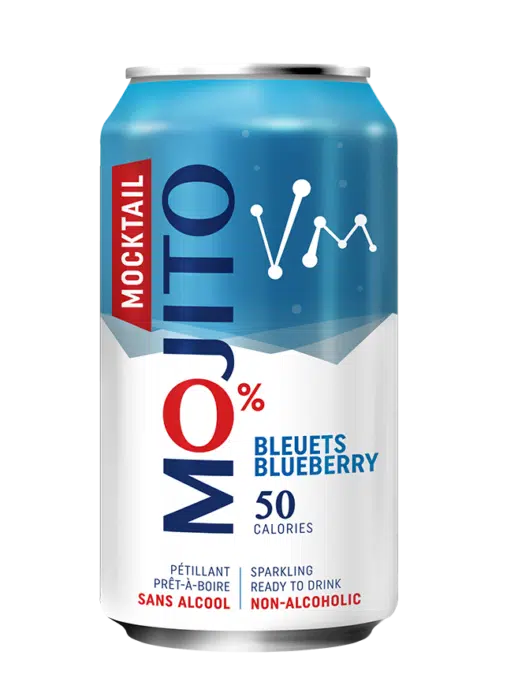 Mocktail Mojito bleuets